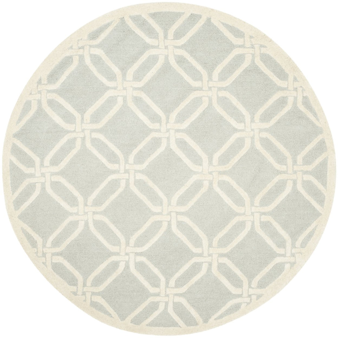 SAFAVIEH Cambridge CAM311L Light Grey / Ivory Rug Image 4