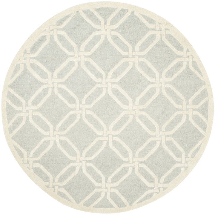 SAFAVIEH Cambridge CAM311L Light Grey / Ivory Rug Image 4