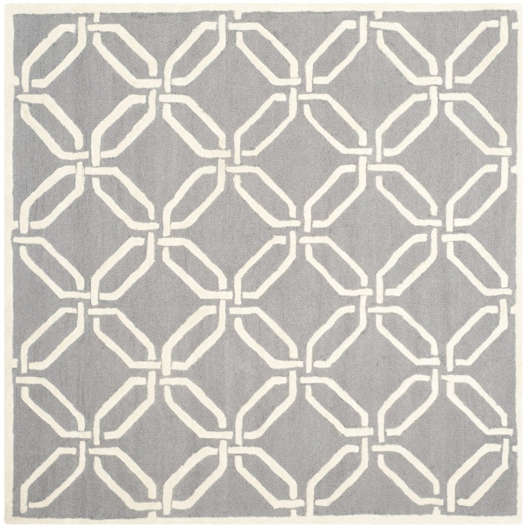 SAFAVIEH Cambridge CAM311D Dark Grey / Ivory Rug Image 6