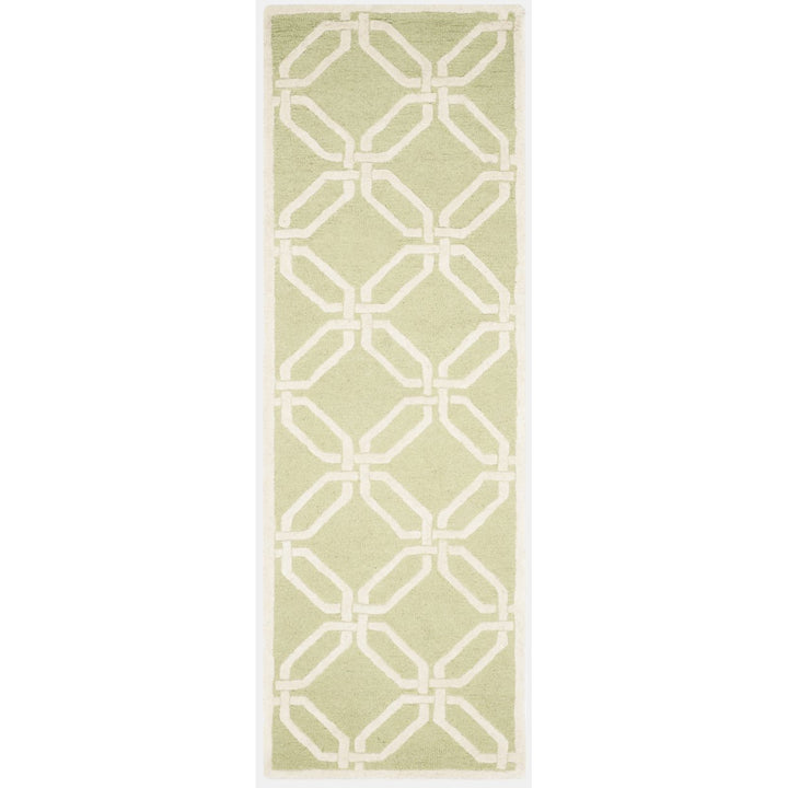 SAFAVIEH Cambridge CAM311N Handmade Lime / Ivory Rug Image 5