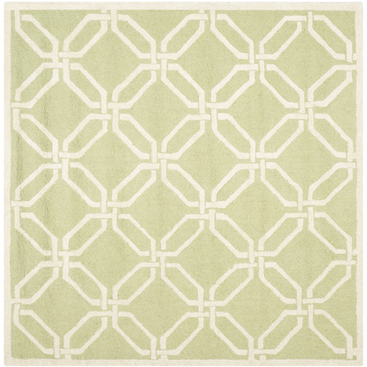 SAFAVIEH Cambridge CAM311N Handmade Lime / Ivory Rug Image 6