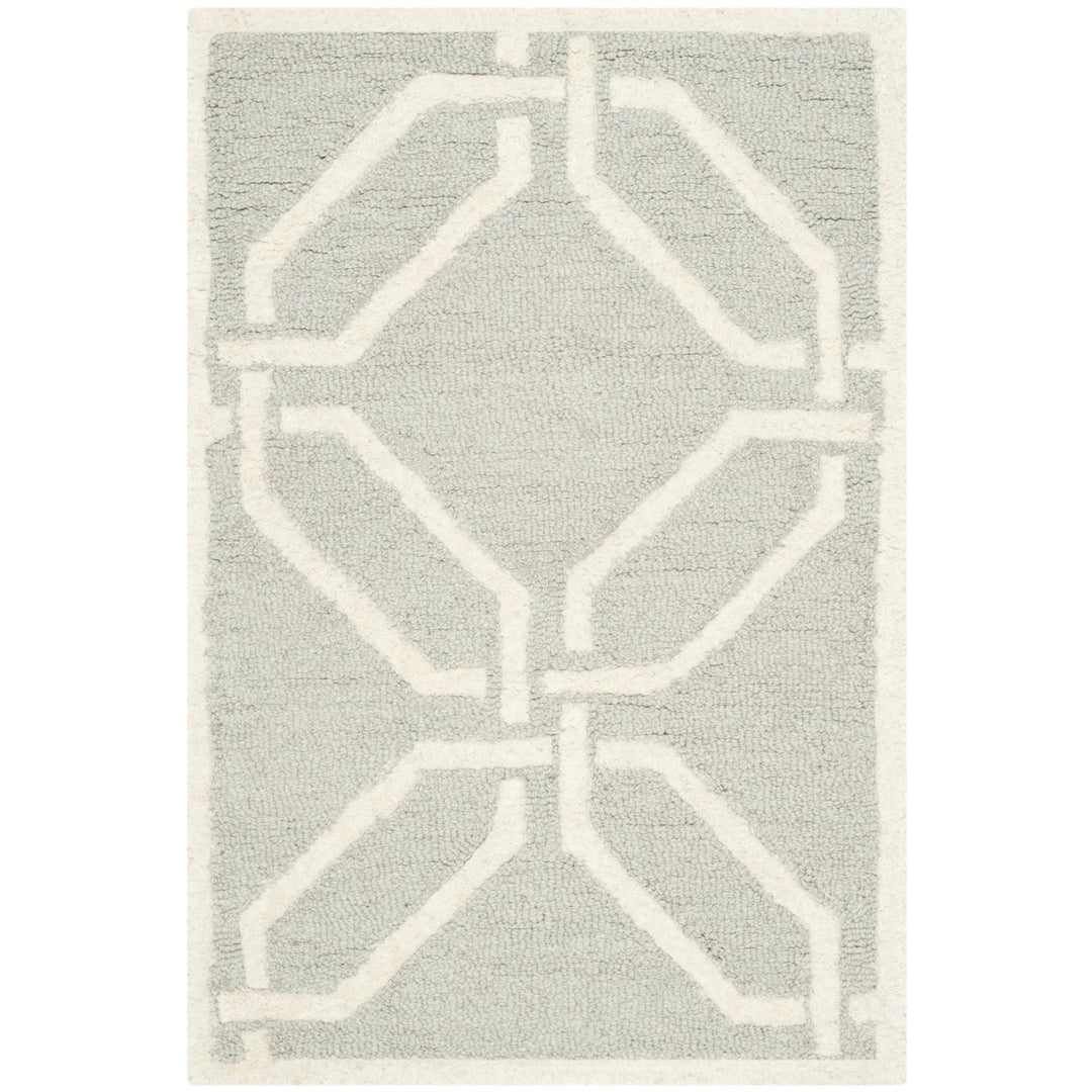 SAFAVIEH Cambridge CAM311L Light Grey / Ivory Rug Image 8