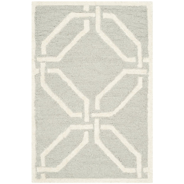 SAFAVIEH Cambridge CAM311L Light Grey / Ivory Rug Image 8