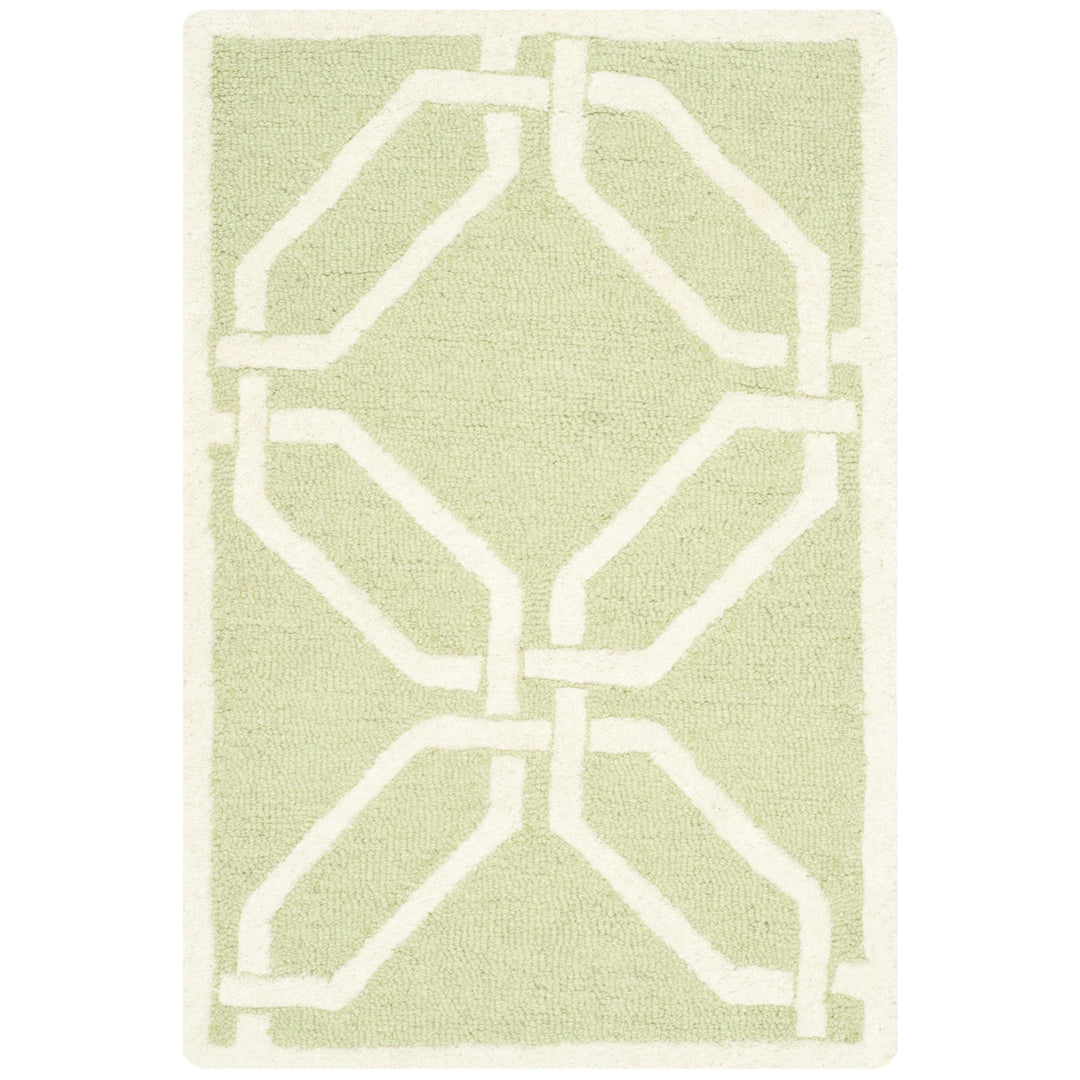 SAFAVIEH Cambridge CAM311N Handmade Lime / Ivory Rug Image 8