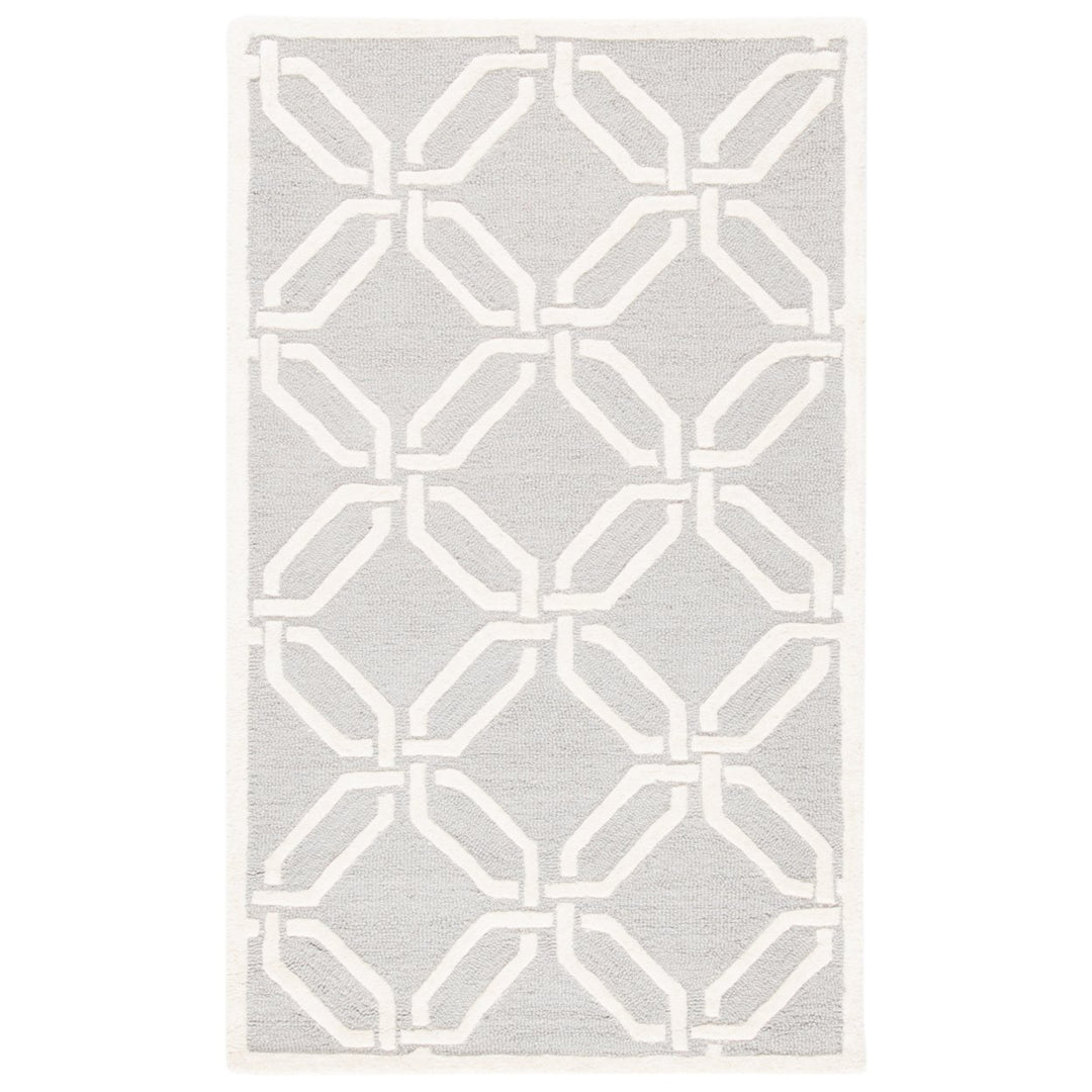 SAFAVIEH Cambridge CAM311L Light Grey / Ivory Rug Image 9