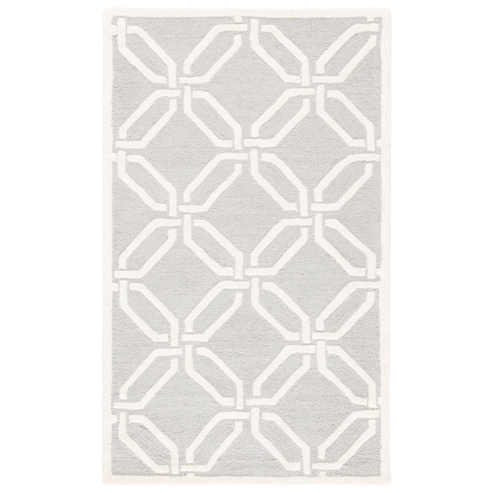 SAFAVIEH Cambridge CAM311L Light Grey / Ivory Rug Image 9