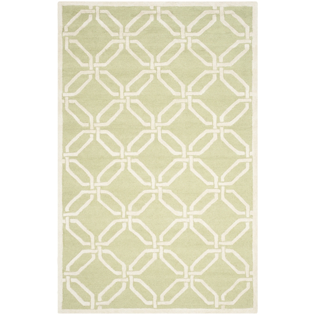 SAFAVIEH Cambridge CAM311N Handmade Lime / Ivory Rug Image 10