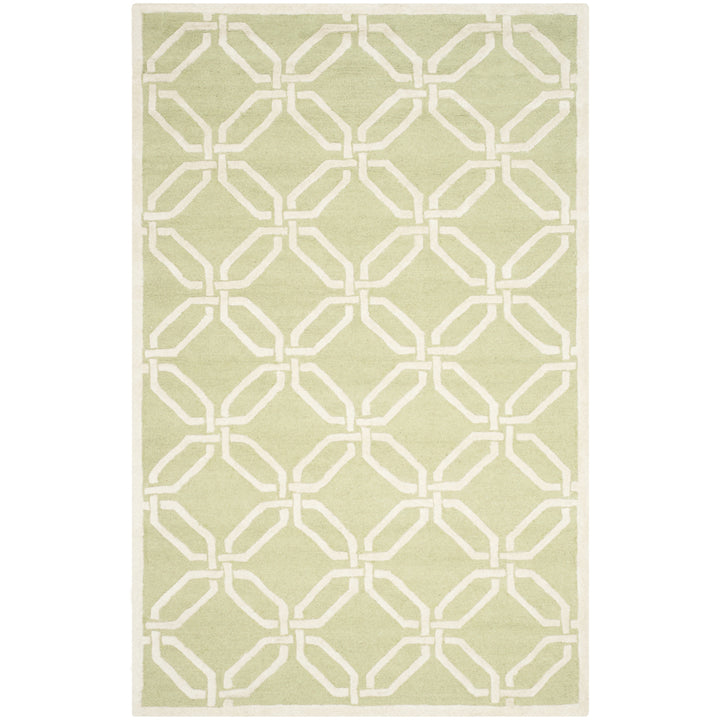 SAFAVIEH Cambridge CAM311N Handmade Lime / Ivory Rug Image 10