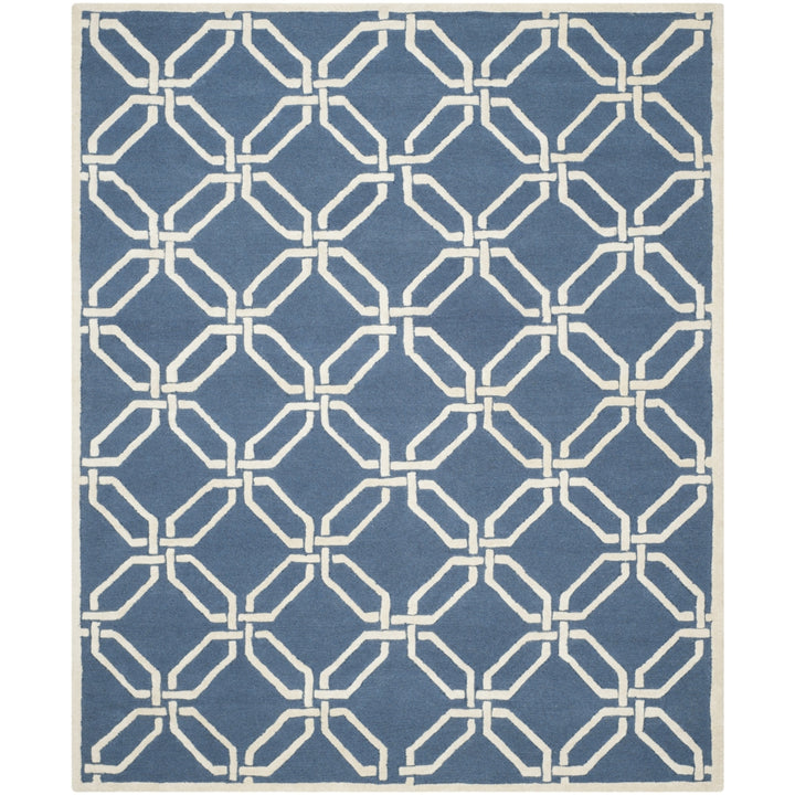 SAFAVIEH Cambridge CAM311M Handmade Navy / Ivory Rug Image 1