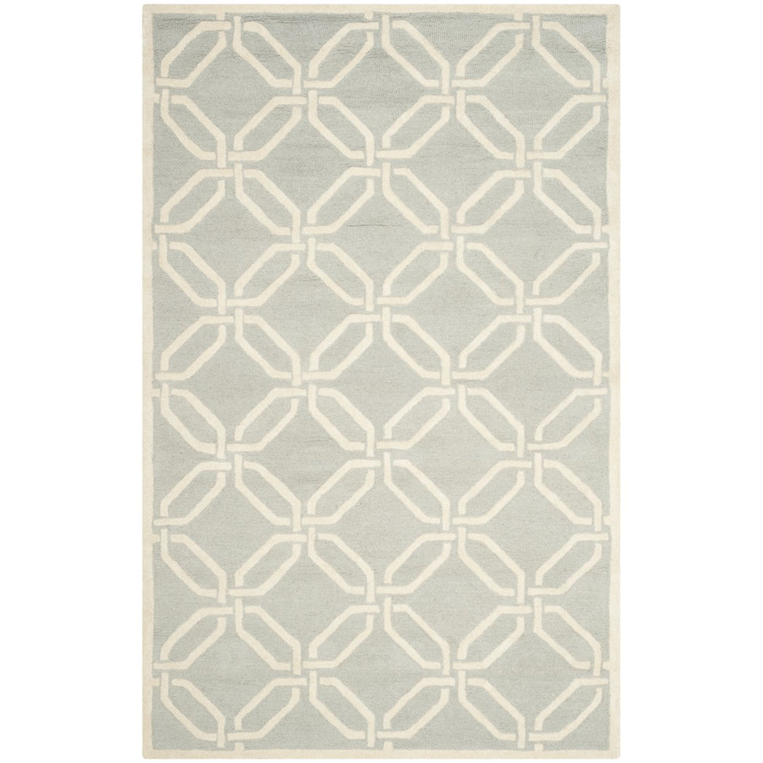 SAFAVIEH Cambridge CAM311L Light Grey / Ivory Rug Image 11