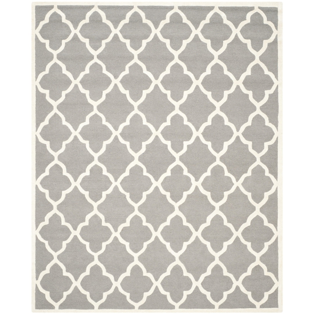 SAFAVIEH Cambridge CAM312D Dark Grey / Ivory Rug Image 1