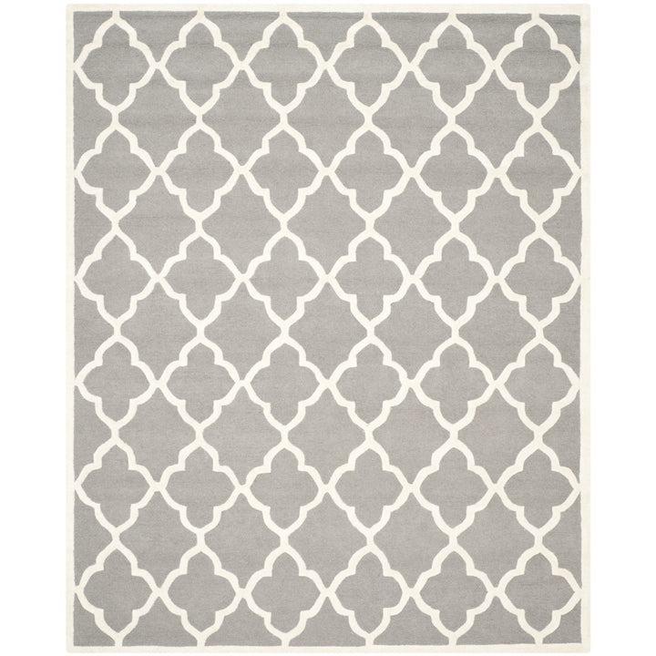 SAFAVIEH Cambridge CAM312D Dark Grey / Ivory Rug Image 1