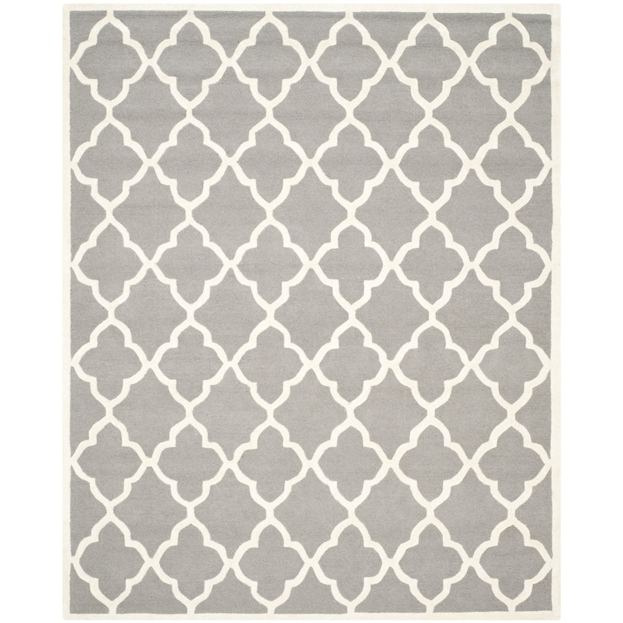 SAFAVIEH Cambridge CAM312D Dark Grey / Ivory Rug Image 1