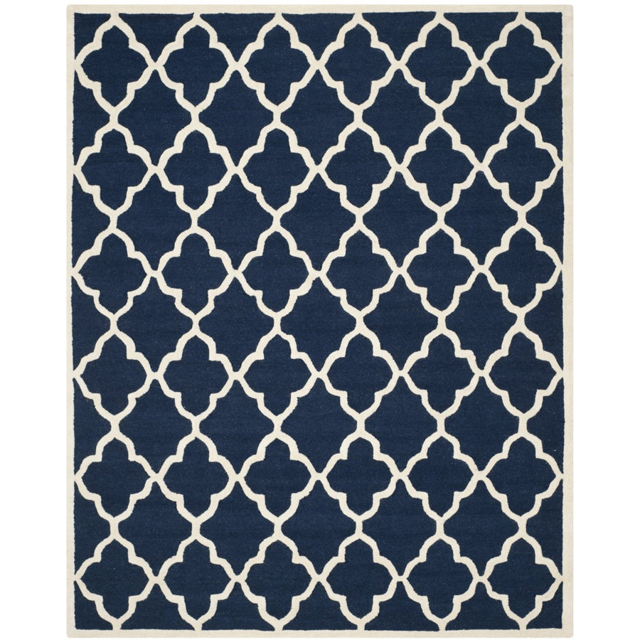 SAFAVIEH Cambridge CAM312M Handmade Navy / Ivory Rug Image 1