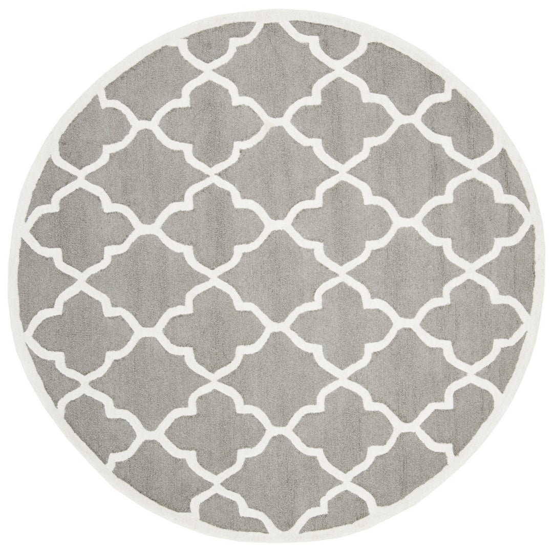 SAFAVIEH Cambridge CAM312D Dark Grey / Ivory Rug Image 4