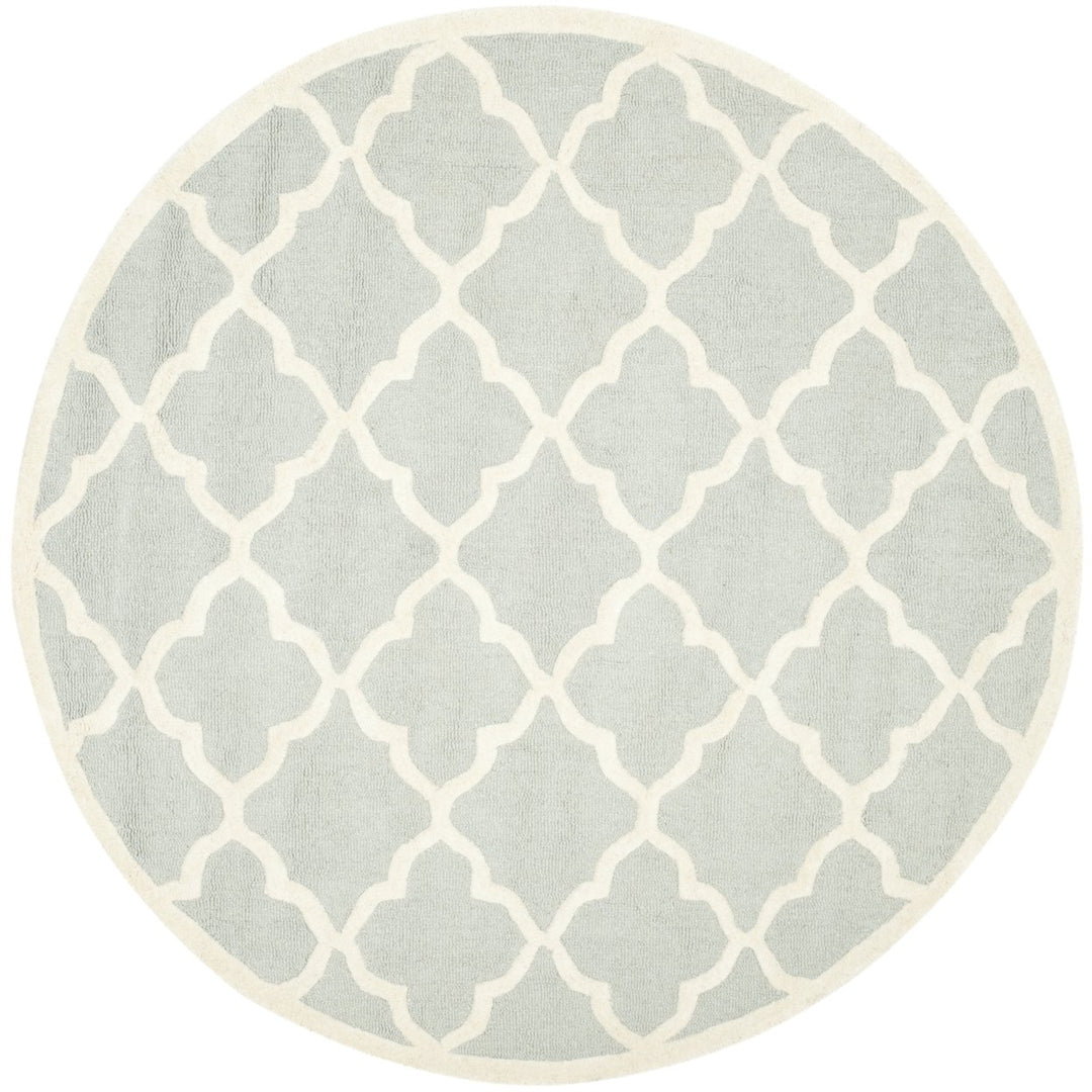 SAFAVIEH Cambridge CAM312L Light Grey / Ivory Rug Image 4