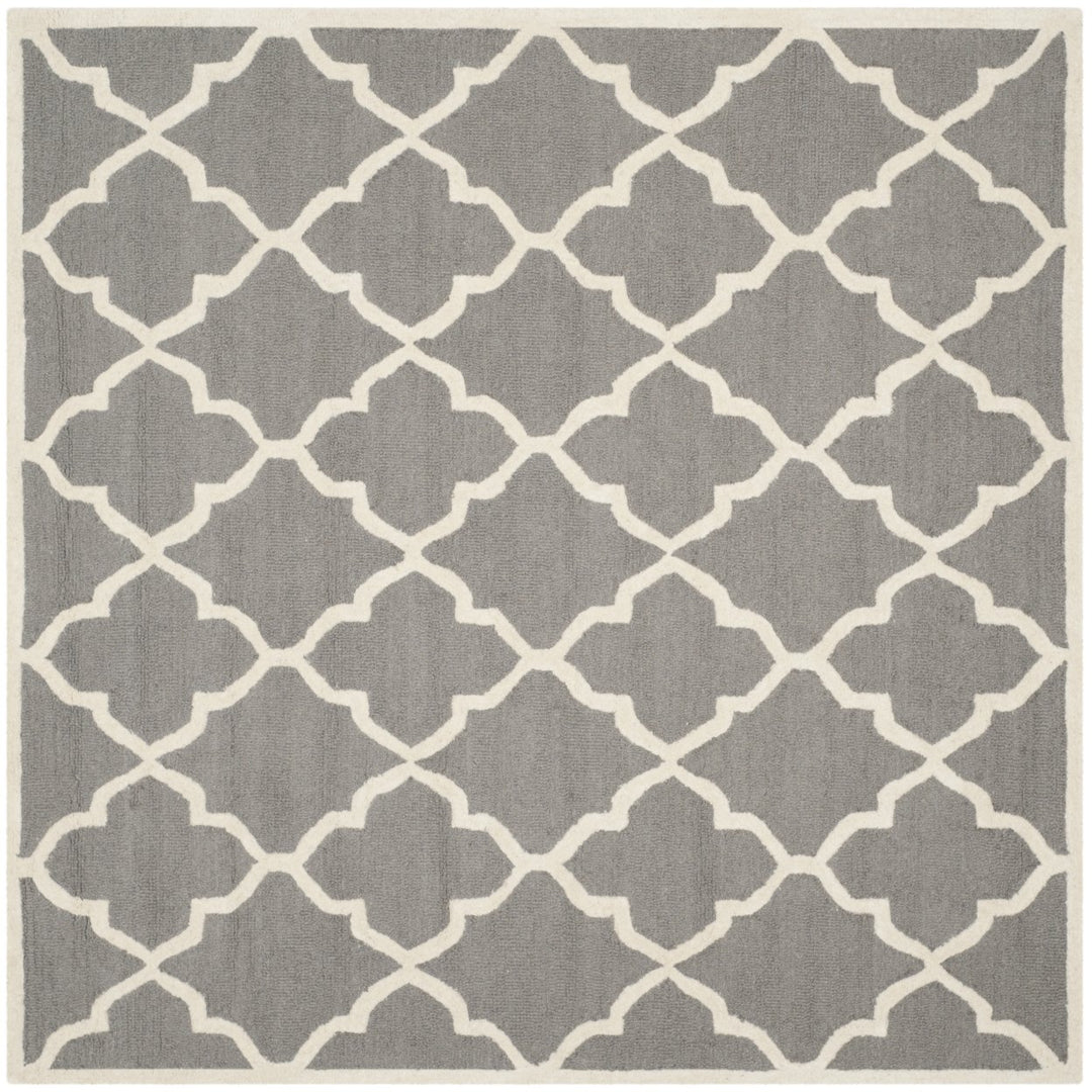 SAFAVIEH Cambridge CAM312D Dark Grey / Ivory Rug Image 6