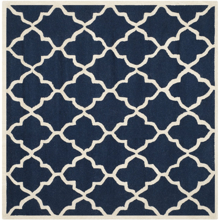 SAFAVIEH Cambridge CAM312M Handmade Navy / Ivory Rug Image 1