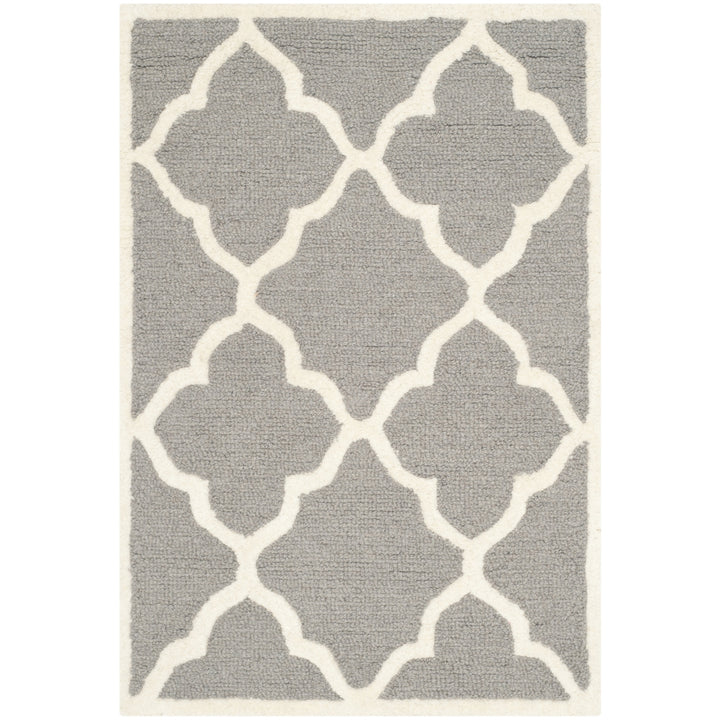 SAFAVIEH Cambridge CAM312D Dark Grey / Ivory Rug Image 8