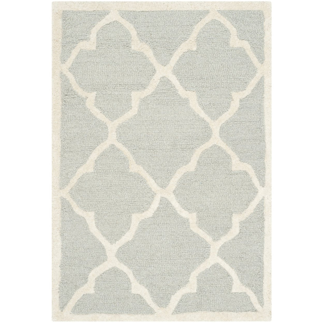 SAFAVIEH Cambridge CAM312L Light Grey / Ivory Rug Image 8