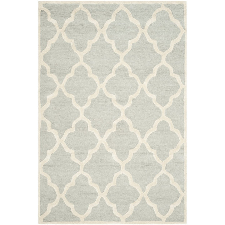 SAFAVIEH Cambridge CAM312L Light Grey / Ivory Rug Image 9