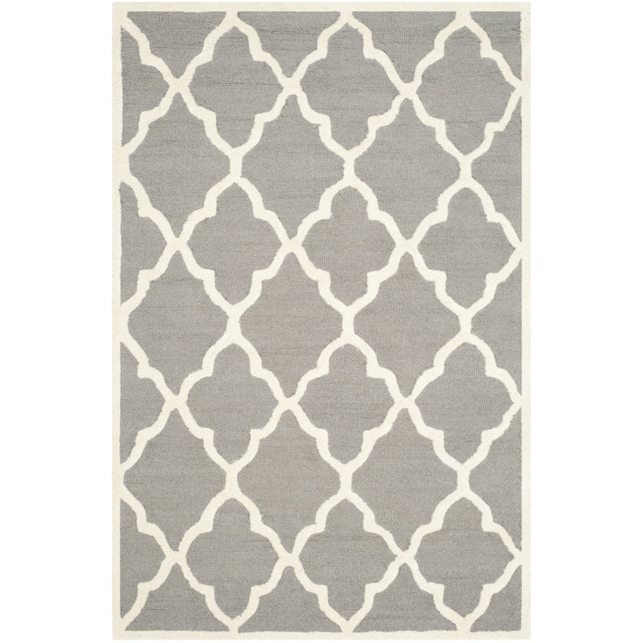 SAFAVIEH Cambridge CAM312D Dark Grey / Ivory Rug Image 10