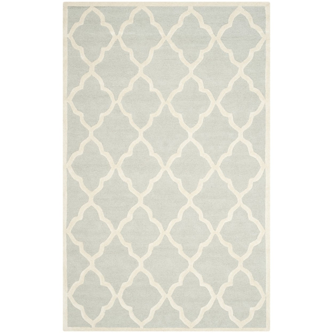 SAFAVIEH Cambridge CAM312L Light Grey / Ivory Rug Image 10