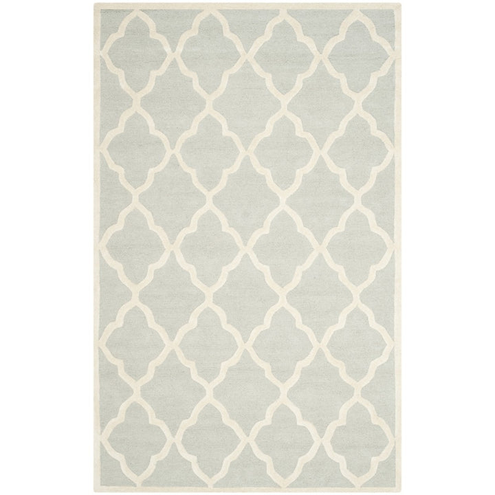 SAFAVIEH Cambridge CAM312L Light Grey / Ivory Rug Image 10