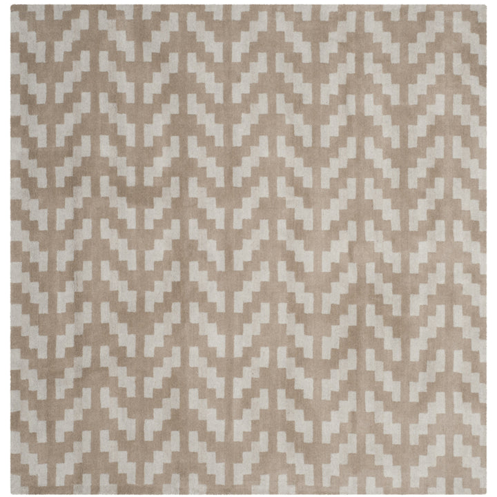 SAFAVIEH Cambridge CAM322A Handmade Grey / Taupe Rug Image 6