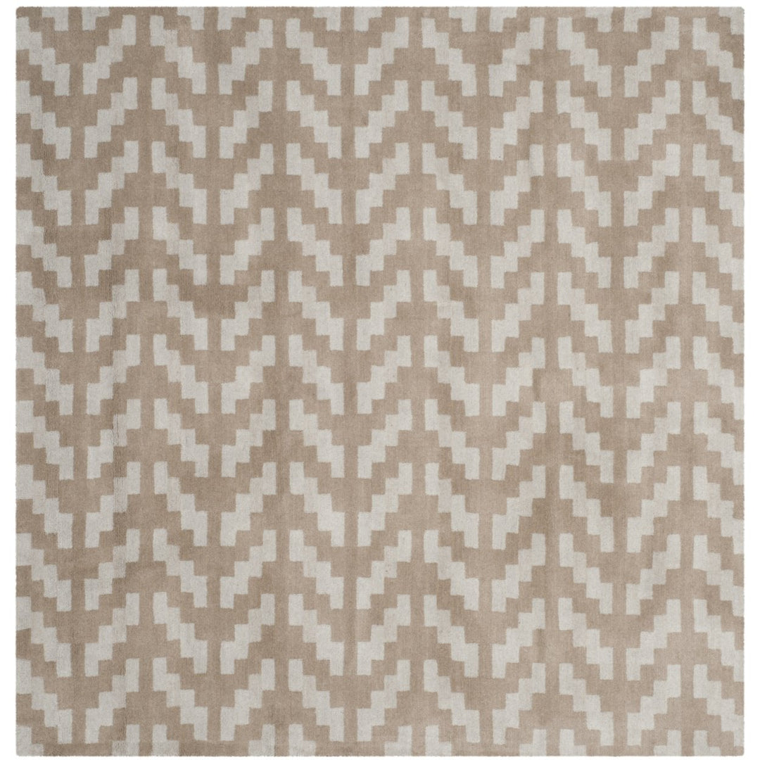 SAFAVIEH Cambridge CAM322A Handmade Grey / Taupe Rug Image 1