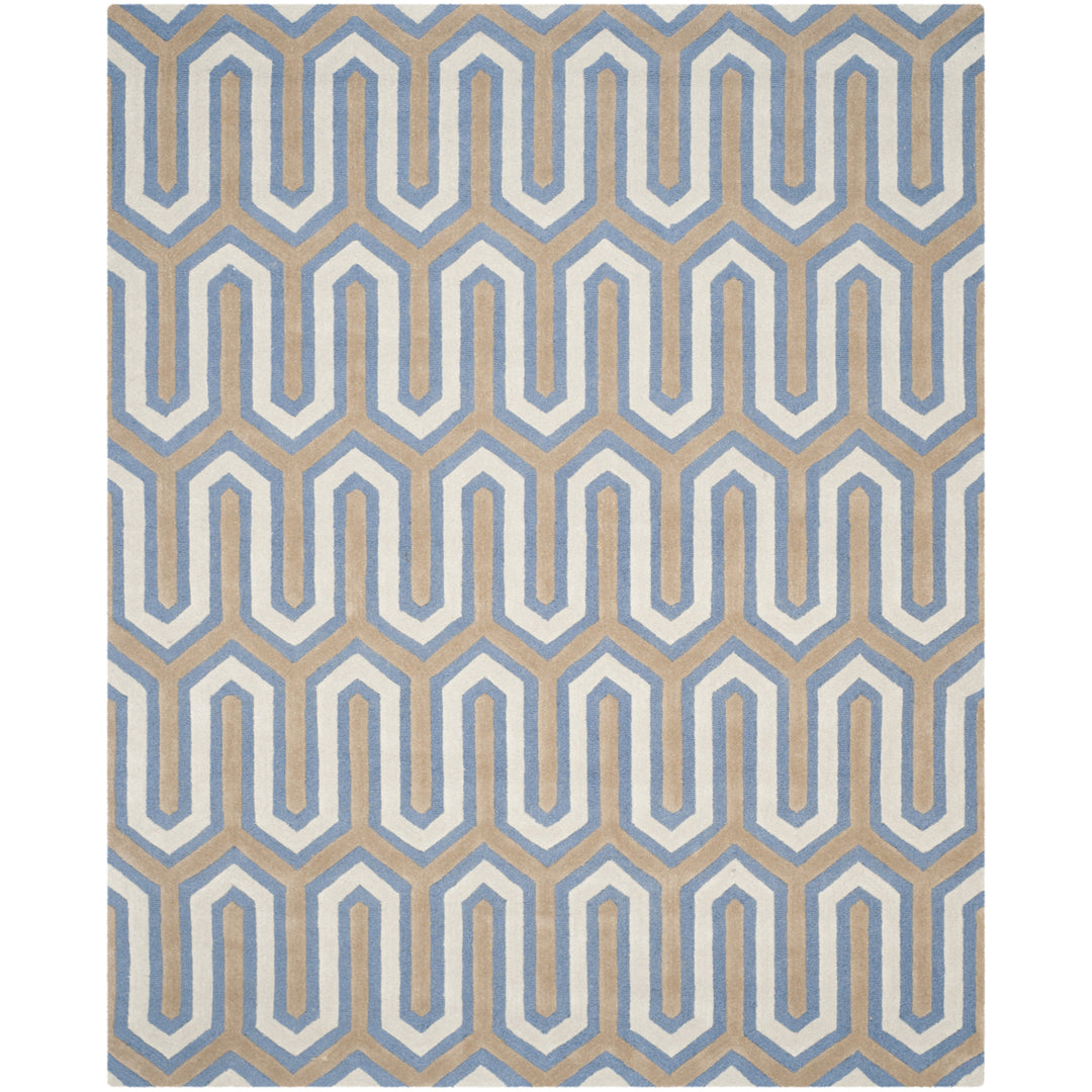 SAFAVIEH Cambridge CAM351M Handmade Navy / Grey Rug Image 1