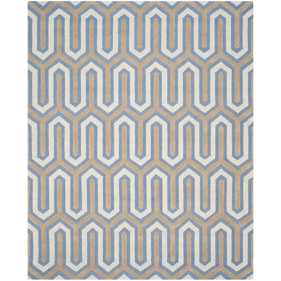 SAFAVIEH Cambridge CAM351M Handmade Navy / Grey Rug Image 1