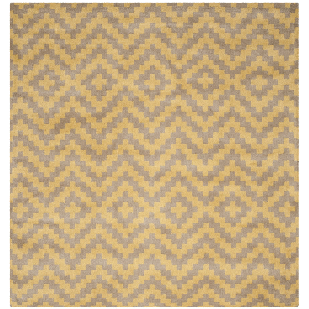 SAFAVIEH Cambridge CAM324X Handmade Taupe / Gold Rug Image 6