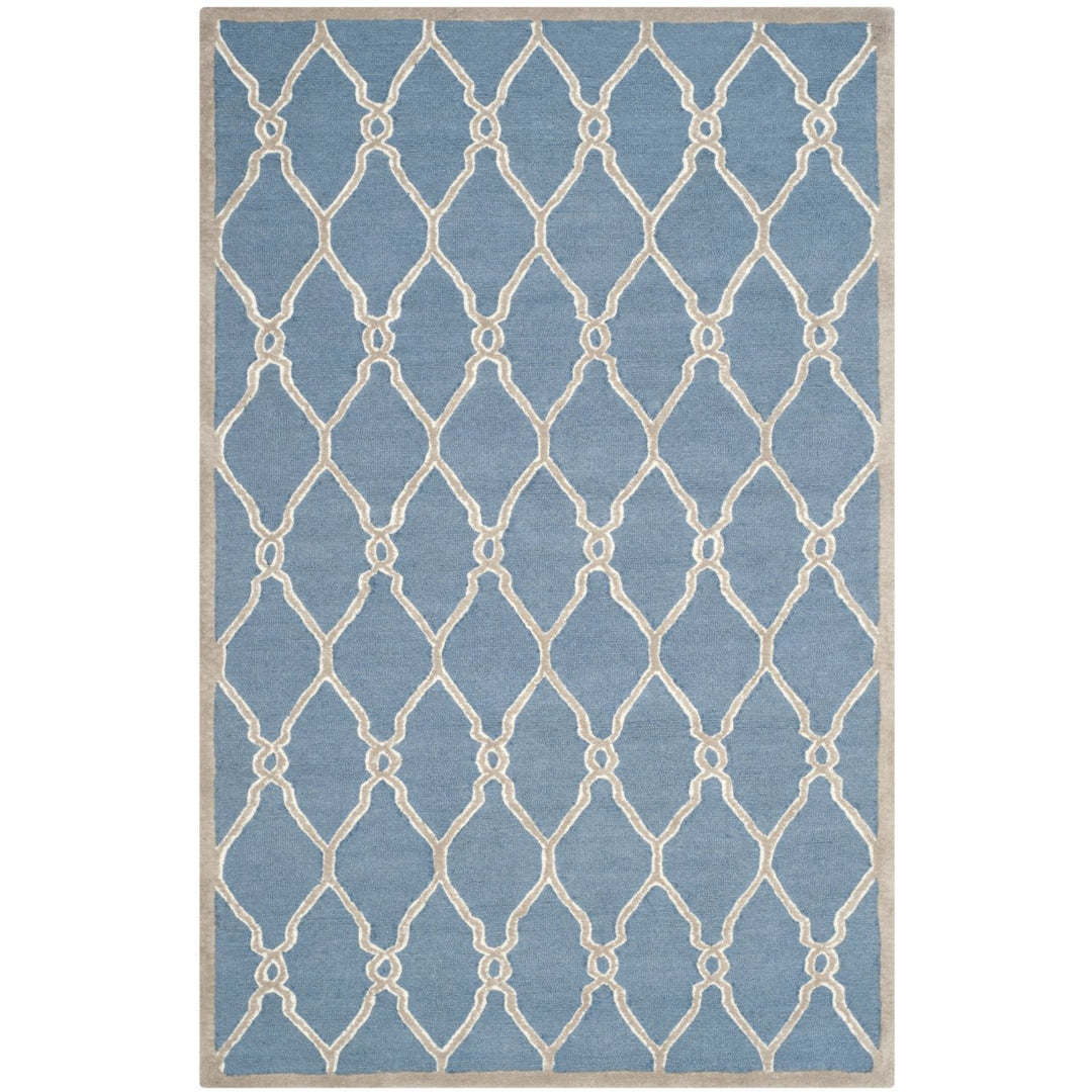 SAFAVIEH Cambridge CAM352M Handmade Navy / Ivory Rug Image 1