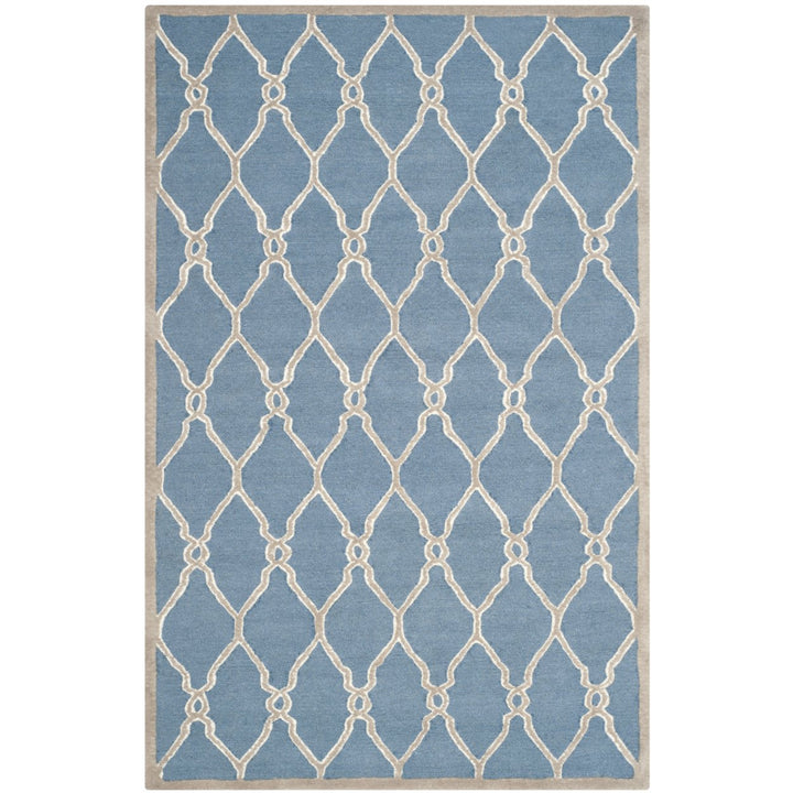 SAFAVIEH Cambridge CAM352M Handmade Navy / Ivory Rug Image 1