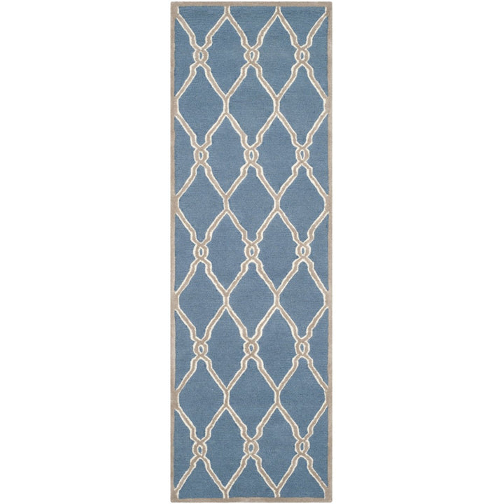 SAFAVIEH Cambridge CAM352M Handmade Navy / Ivory Rug Image 5