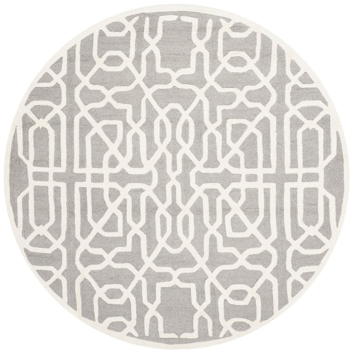 SAFAVIEH Cambridge CAM570D Handmade Silver /Ivory Rug Image 1