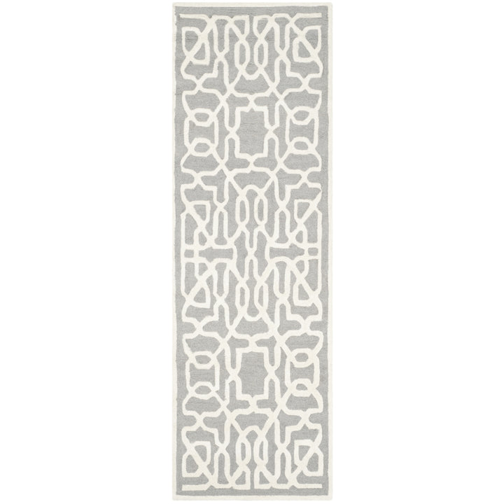 SAFAVIEH Cambridge CAM570D Handmade Silver /Ivory Rug Image 5