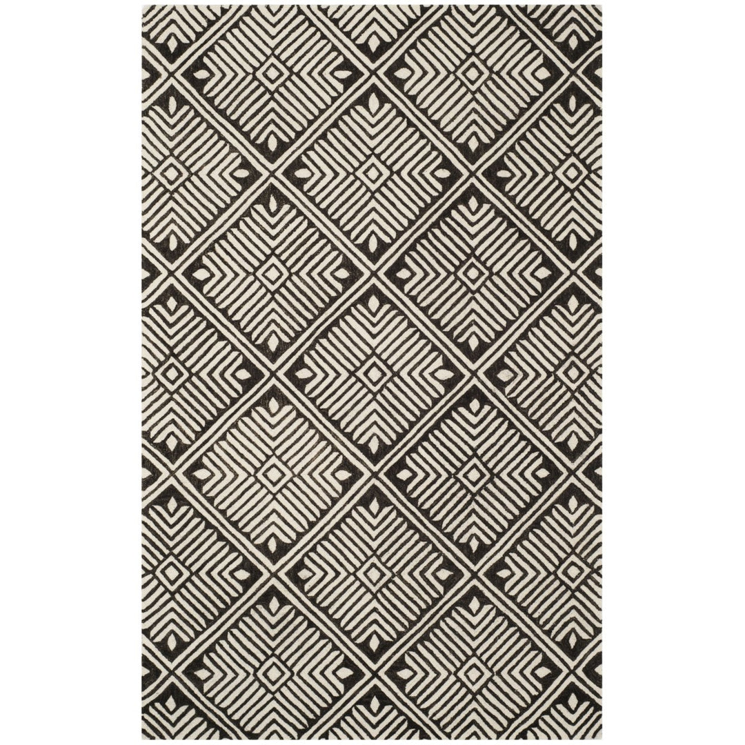 SAFAVIEH Cambridge CAM402A Ivory / Charcoal Rug Image 10