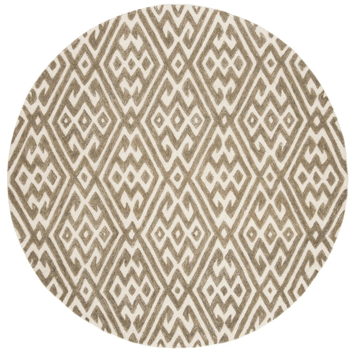 SAFAVIEH Cambridge CAM401A Handmade Ivory / Grey Rug Image 4