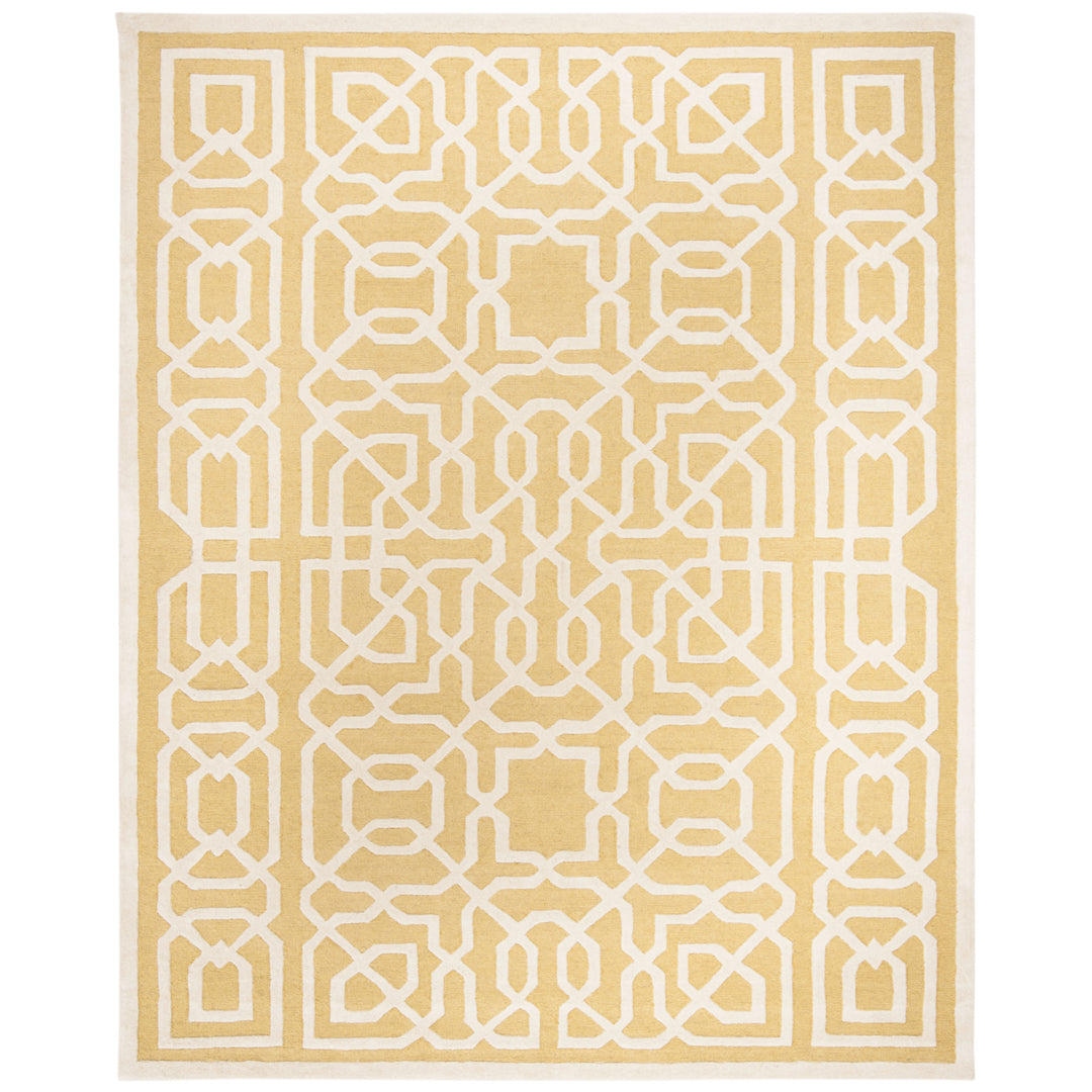 SAFAVIEH Cambridge CAM570Q Handmade Gold / Ivory Rug Image 1