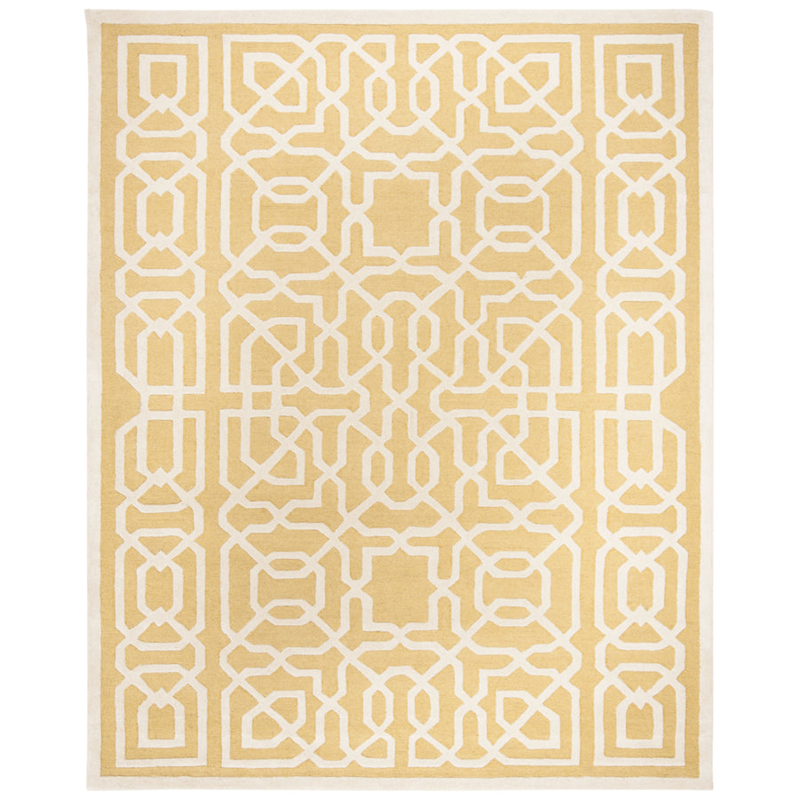 SAFAVIEH Cambridge CAM570Q Handmade Gold / Ivory Rug Image 1