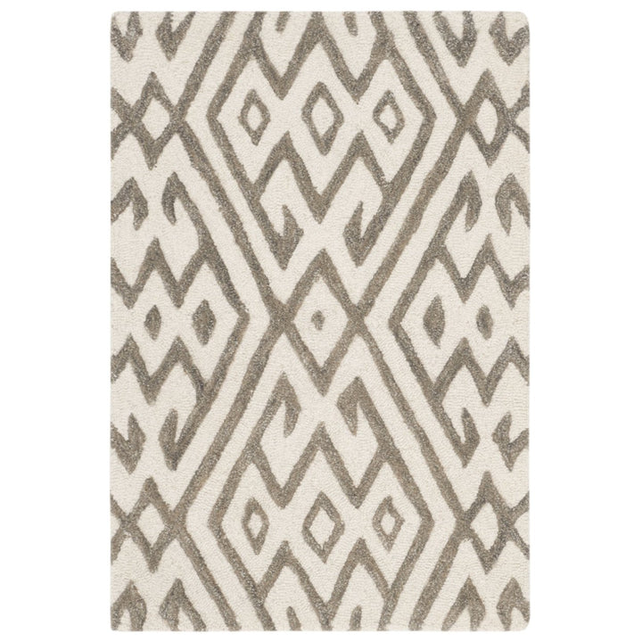 SAFAVIEH Cambridge CAM401A Handmade Ivory / Grey Rug Image 8