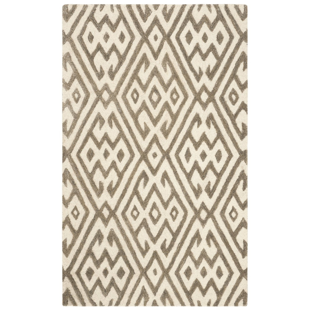 SAFAVIEH Cambridge CAM401A Handmade Ivory / Grey Rug Image 9