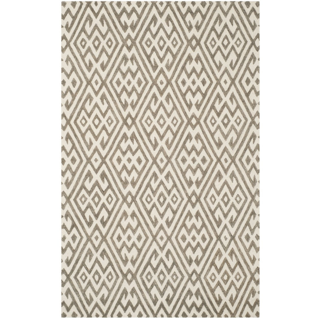 SAFAVIEH Cambridge CAM401A Handmade Ivory / Grey Rug Image 10