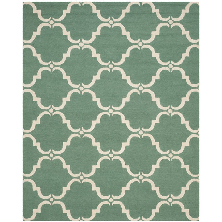 SAFAVIEH Cambridge CAM703T Handmade Teal / Ivory Rug Image 1