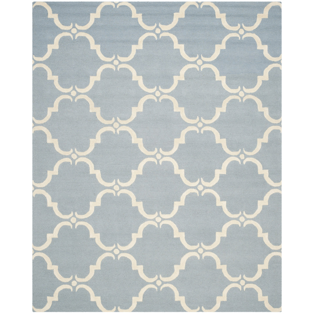 SAFAVIEH Cambridge CAM703B Handmade Blue / Ivory Rug Image 1