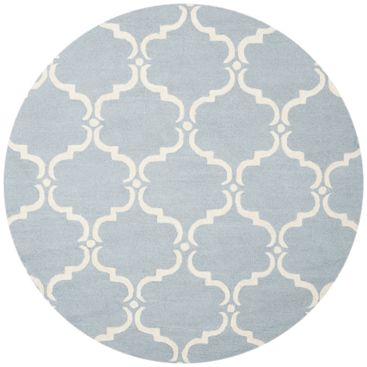 SAFAVIEH Cambridge CAM703B Handmade Blue / Ivory Rug Image 4