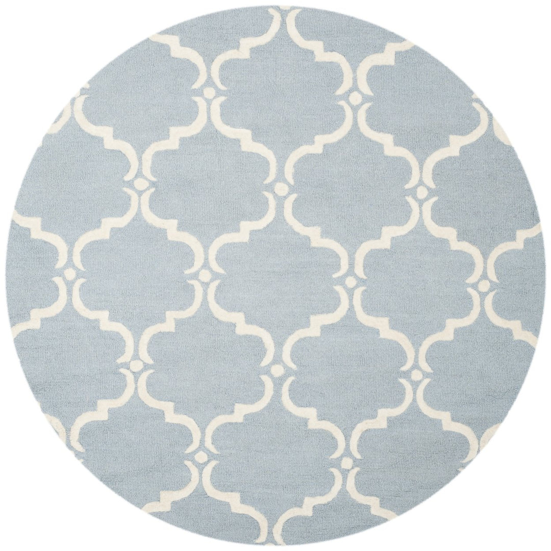 SAFAVIEH Cambridge CAM703B Handmade Blue / Ivory Rug Image 1