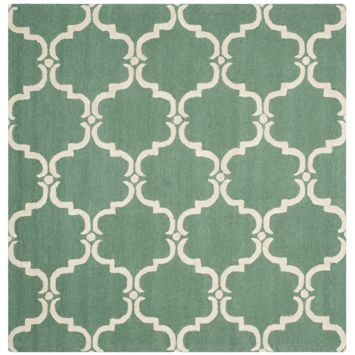 SAFAVIEH Cambridge CAM703T Handmade Teal / Ivory Rug Image 6